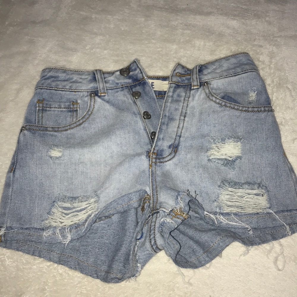 brandy melville jean shorts